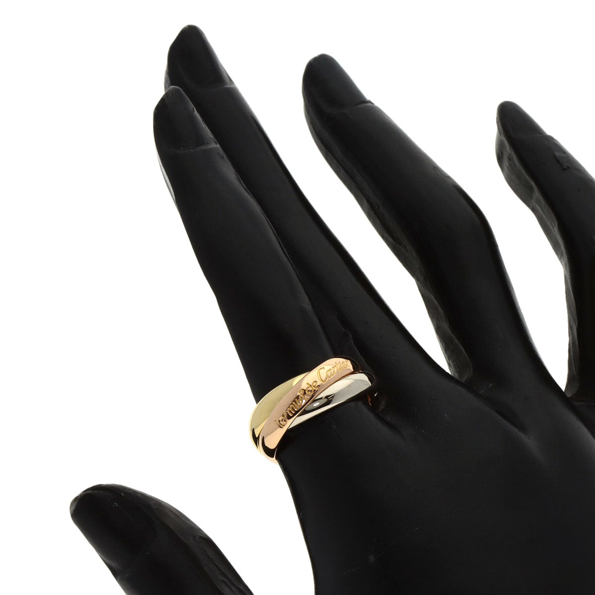 CARTIER Trinity #50 Ring K18 Yellow Gold K18 White GoldLadies [Used]