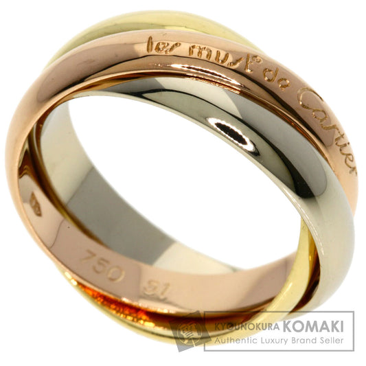 CARTIER Trinity #51 Ring K18 Yellow Gold 18K Pink GoldLadies [Used]