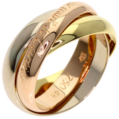 CARTIER Trinity #48 Ring K18 Yellow Gold 18K Pink GoldLadies [Used]