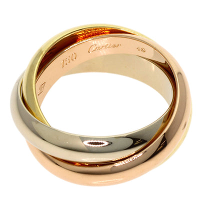 CARTIER Trinity MM #49 Ring K18 Yellow Gold 18K Pink GoldLadies [Used]