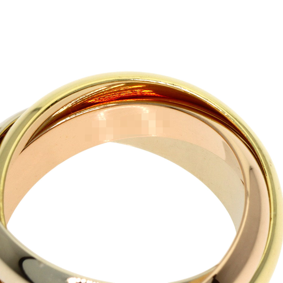 CARTIER Trinity MM #49 Ring K18 Yellow Gold 18K Pink GoldLadies [Used]