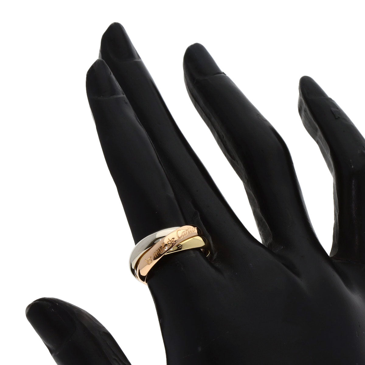 CARTIER Trinity #50 Ring K18 Yellow Gold K18 White GoldLadies [Used]