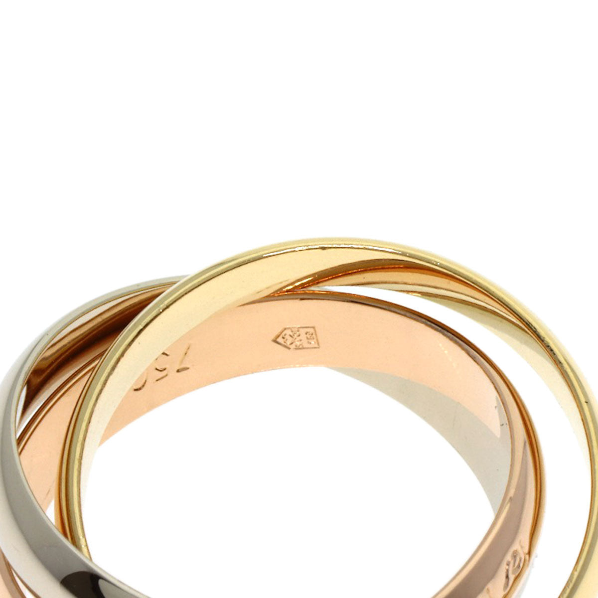 CARTIER Trinity #51 Ring K18 Yellow Gold K18 White GoldLadies [Used]