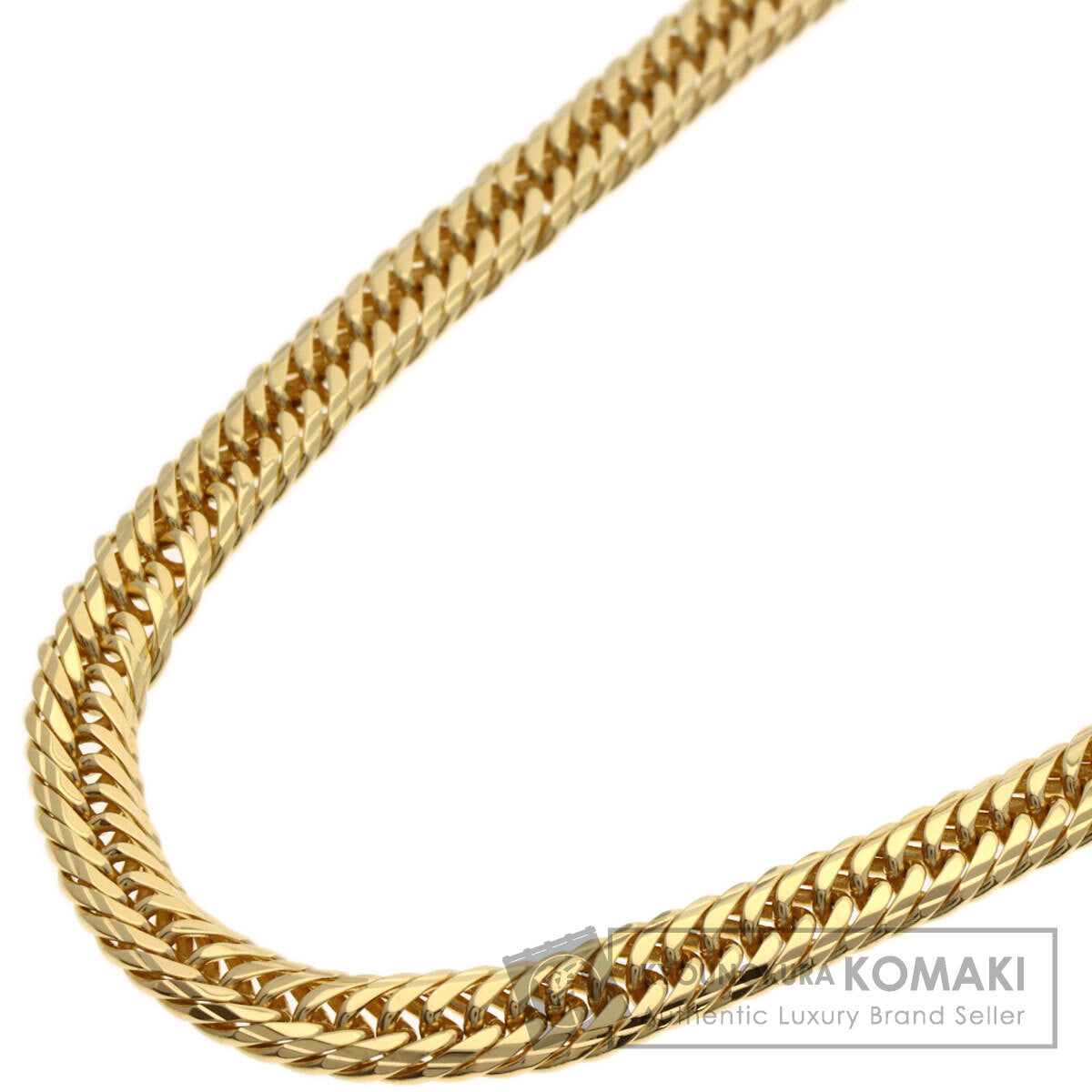 Curb chain Kihei Necklace K18 Yellow Gold 19.8g　Ladies