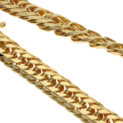 Curb Chain Kihei 8-sided Triple Bracelet K18 Yellow Gold 20.4g　mens