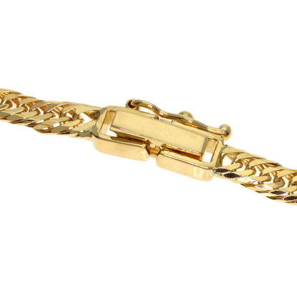 Curb Chain Kihei 8-sided Triple Necklace K18 Yellow Gold 10.3g　Ladies