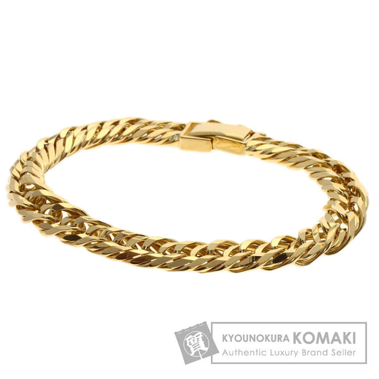 Curb Chain Kihei 12-sided Triple Bracelet K18 Yellow Gold 30.2g　mens