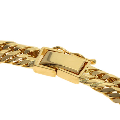 Curb Chain Kihei 12-sided Triple Bracelet K18 Yellow Gold 30.2g　mens