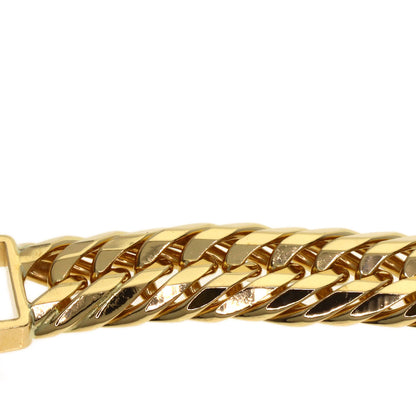 Curb Chain Kihei 12-sided Triple Bracelet K18 Yellow Gold 30.2g　mens