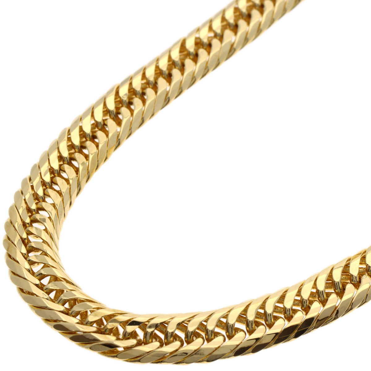 Curb chain Kihei Necklace K18 Yellow Gold 44.8g　mens