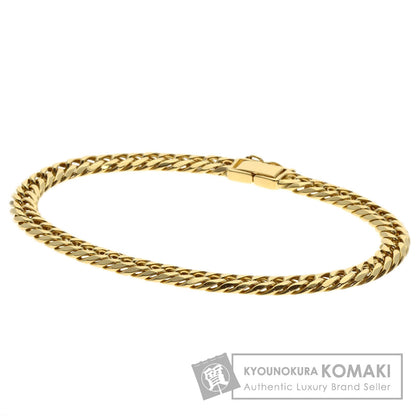 Curb chain Kihei 6-sided W Bracelet K18 Yellow Gold 19.2g　mens