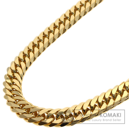 Curb chain Kihei 6-sided W Necklace K18 Yellow Gold 201.5g　mens