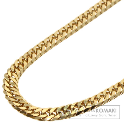 Curb chain Kihei W6 side Necklace K18 Yellow Gold 27.1g　mens