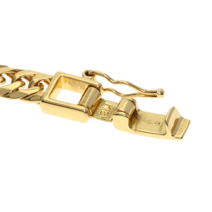 Curb chain Kihei W6 side Necklace K18 Yellow Gold 27.1g　mens