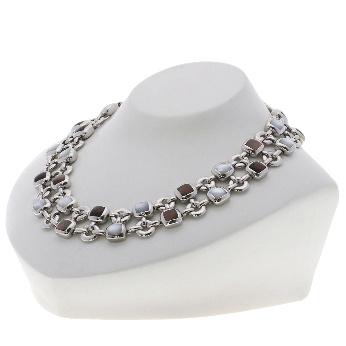 Van Cleef & Arpels Babylon Mother of Pearl Necklace K18 White Gold Ladies [Used]