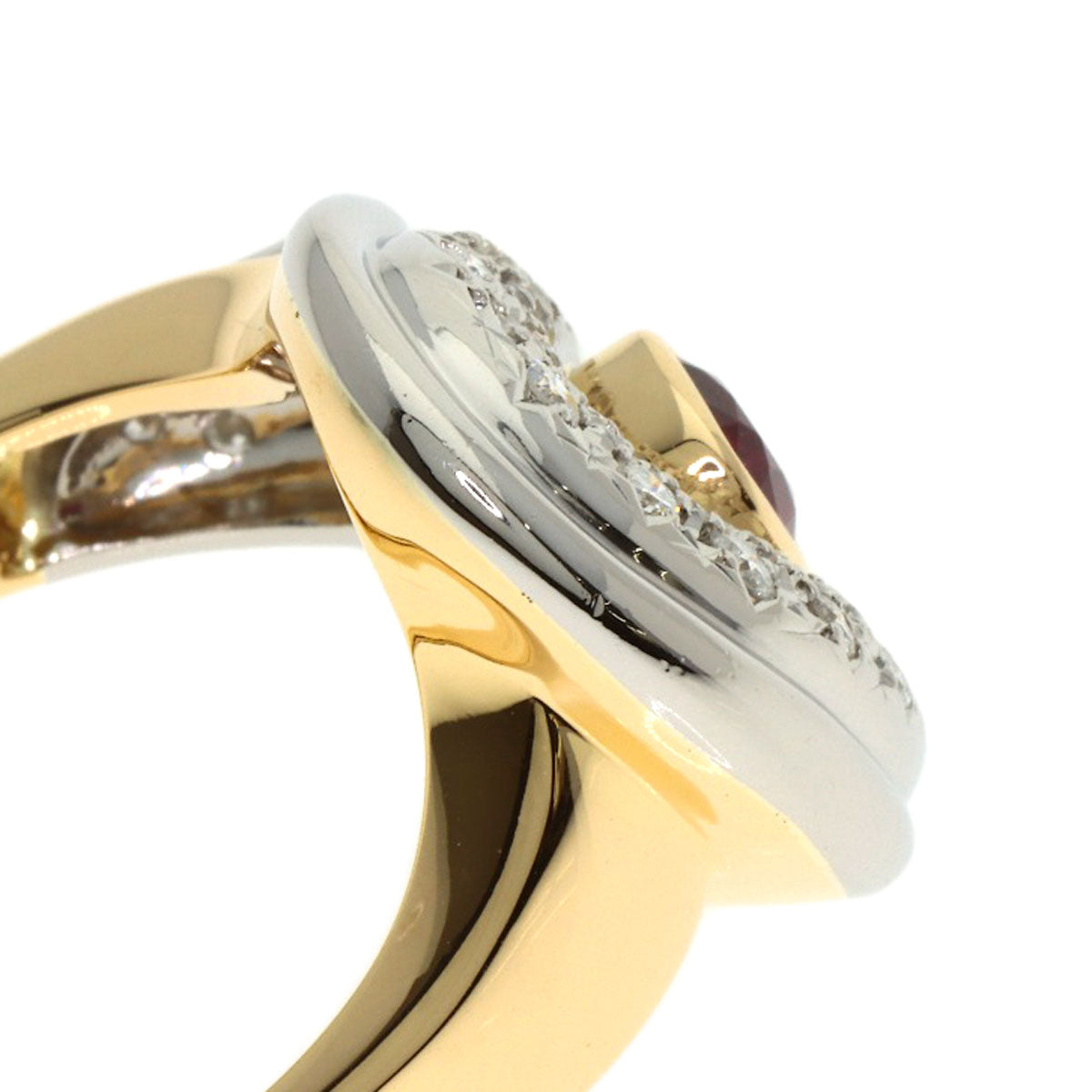 TASAKI Ruby Diamond Ring Platinum PT900 18K Yellow GoldLadies [Used]