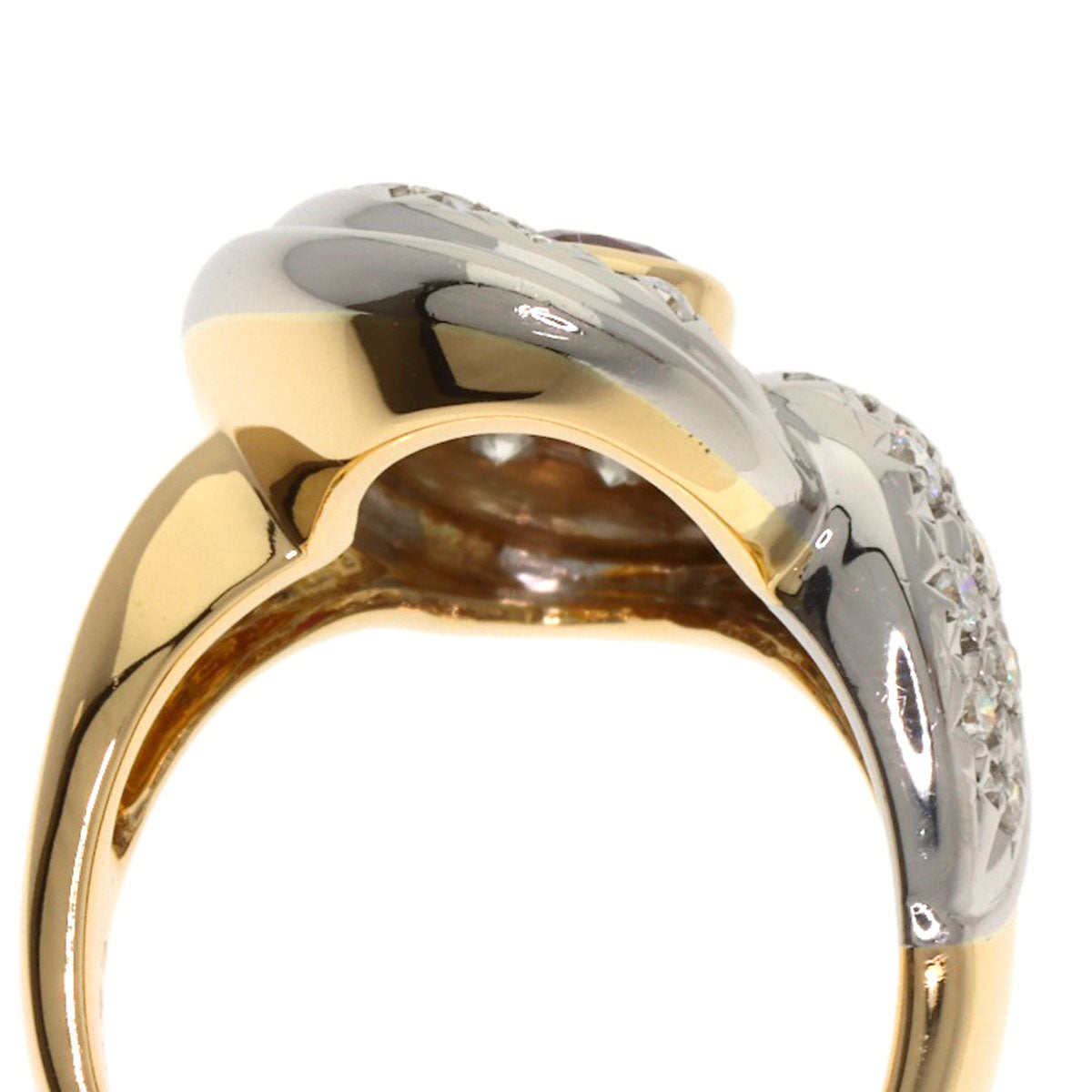 TASAKI Ruby Diamond Ring Platinum PT900 18K Yellow GoldLadies [Used]