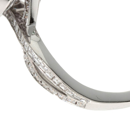 GRAFF Princess Butterfly Diamond Emerald Ring K18 White Gold Ladies [Used]