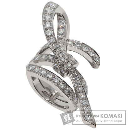 Van Cleef & Arpels Nu Ribbon Diamond #49 Ring K18 White Gold Ladies [Used]
