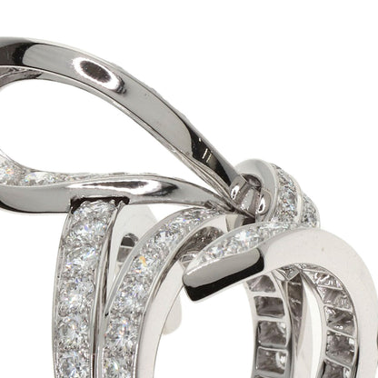 Van Cleef & Arpels Nu Ribbon Diamond #49 Ring K18 White Gold Ladies [Used]