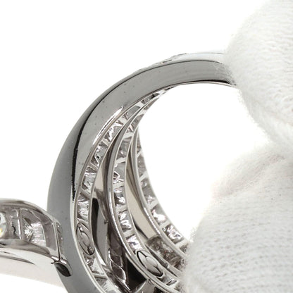 Van Cleef & Arpels Nu Ribbon Diamond #49 Ring K18 White Gold Ladies [Used]