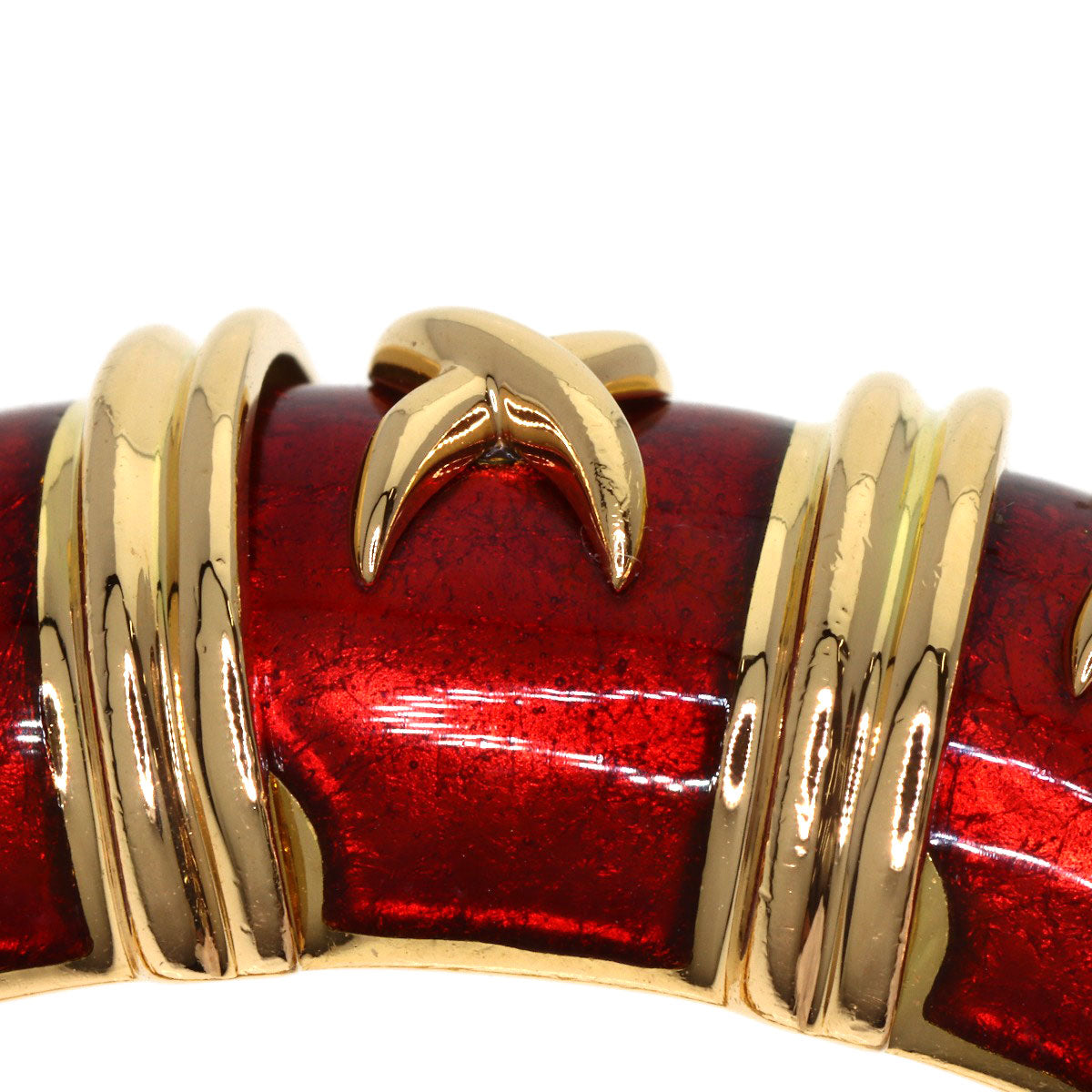 TIFFANY&Co. Enamel Collection Bangle Jean Schlumberger Bracelet K18 Yellow Gold Ladies [Used]