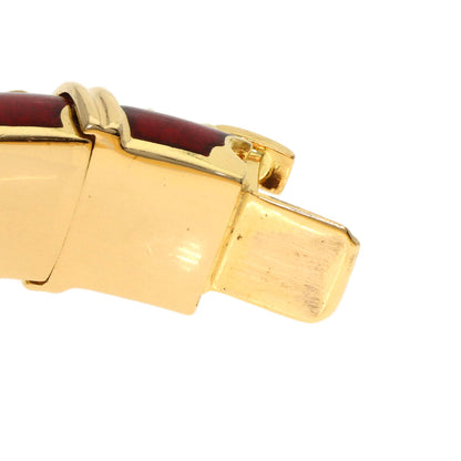 TIFFANY&Co. Enamel Collection Bangle Jean Schlumberger Bracelet K18 Yellow Gold Ladies [Used]
