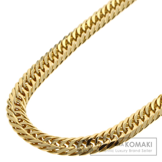 Curb chain Kihei 6-sided triple Necklace K18 Yellow Gold 49.7g　mens