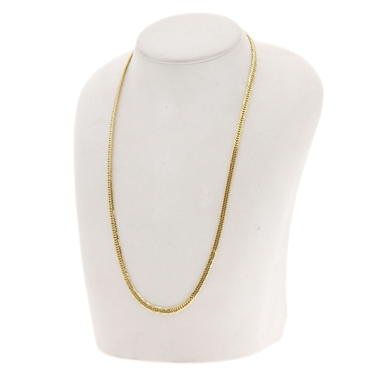 Curb Chain Kihei 10-sided Triple Necklace K18 Yellow Gold 20.5g　mens