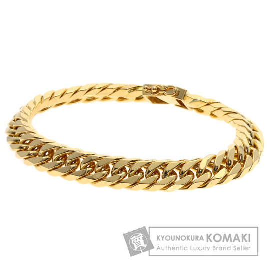 Curb chain Kihei 6-sided W Bracelet K18 Yellow Gold 80.1g　mens
