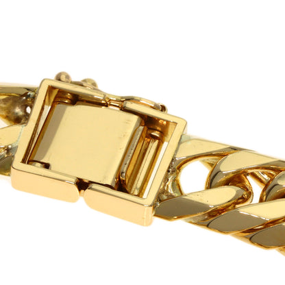 Curb chain Kihei 6-sided W Bracelet K18 Yellow Gold 80.1g　mens