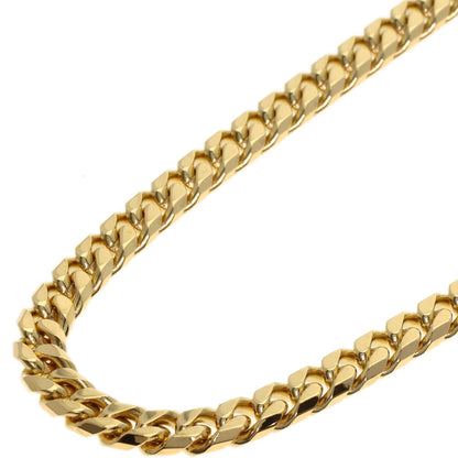 Curb chain Kihei 8 sides Necklace K18 Yellow Gold 53.4g　Ladies