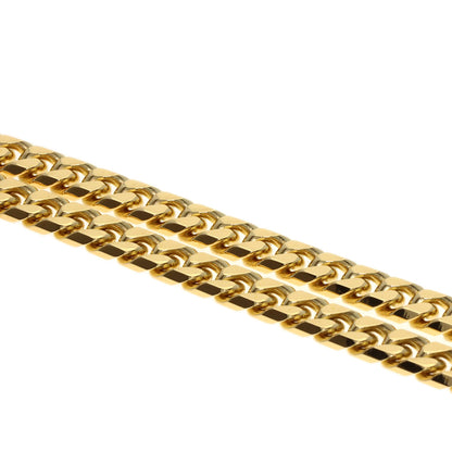 Curb chain Kihei 8 sides Necklace K18 Yellow Gold 53.4g　Ladies