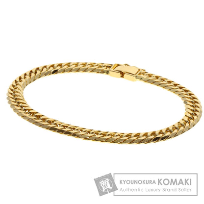 Curb chain Kihei 6-sided W Bracelet K18 Yellow Gold 20.4g　mens