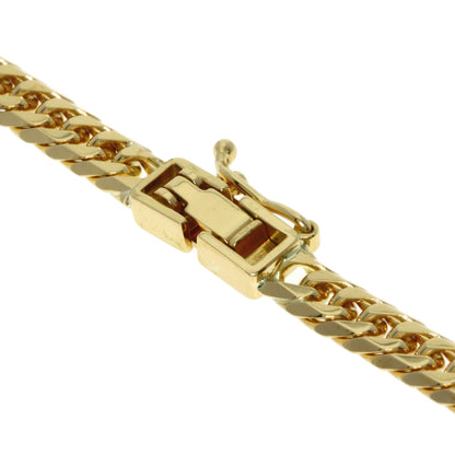 Curb chain Kihei W6 side Necklace K18 Yellow Gold 30.3g　Ladies