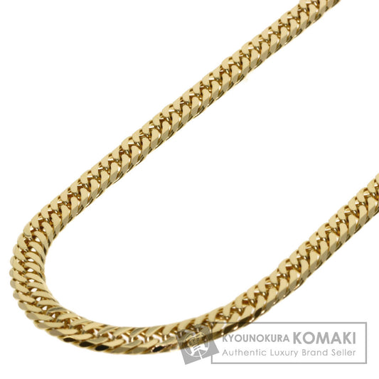 Curb chain Kihei W6 side Necklace K18 Yellow Gold 30.5g　Ladies