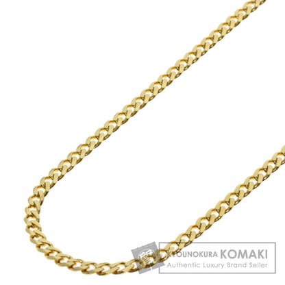 Curb chain Kihei 6 sides Necklace K18 Yellow Gold 15.4g　Ladies