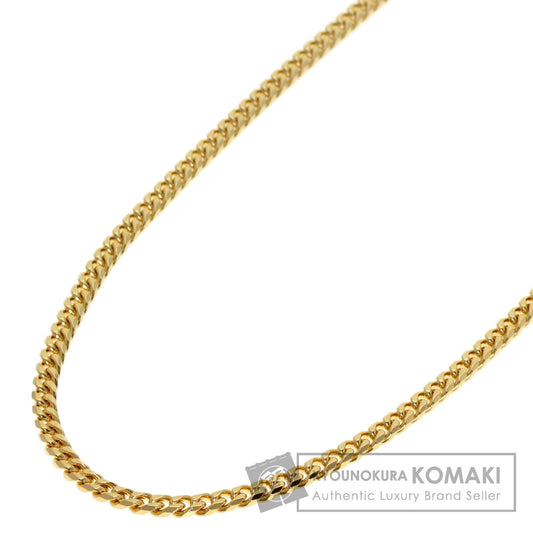 Curb chain Kihei 8 sides Necklace K18 Yellow Gold 15.1g　mens