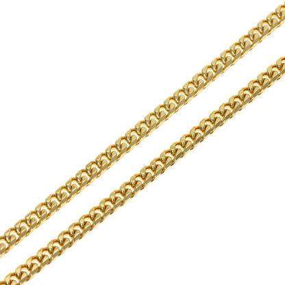 Curb chain Kihei 8 sides Necklace K18 Yellow Gold 15.1g　mens