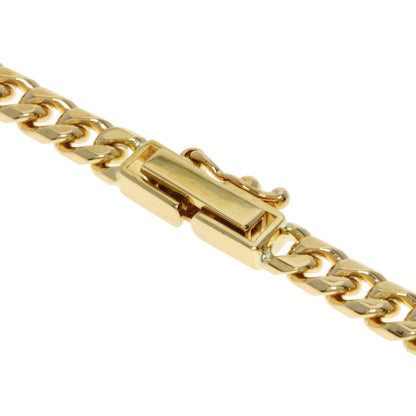 Curb chain Kihei 8 sides Necklace K18 Yellow Gold 29.9g　Ladies
