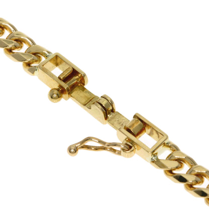 Curb chain Kihei 8 sides Necklace K18 Yellow Gold 29.9g　Ladies