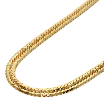 Curb Chain Kihei 12-sided Triple Necklace K18 Yellow Gold 30.6g　mens