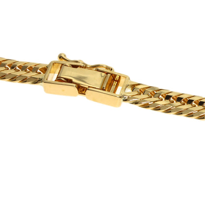 Curb Chain Kihei 12-sided Triple Necklace K18 Yellow Gold 30.6g　mens