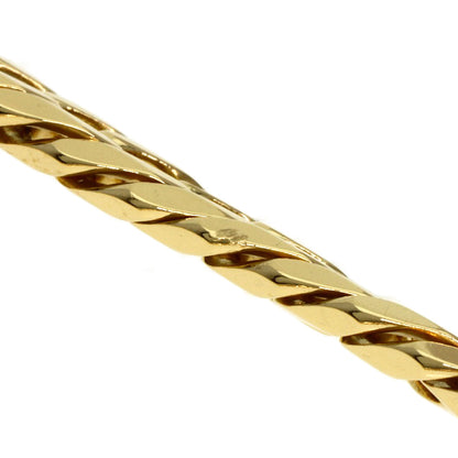 Curb chain Kihei 6 sides Bracelet K18 Yellow Gold 28.4g　mens