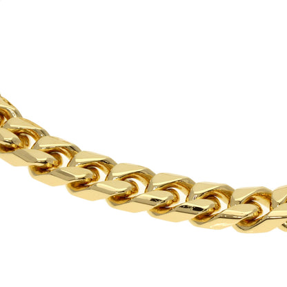 Curb chain Kihei 8 sides Bracelet K18 Yellow Gold 48.8g　mens
