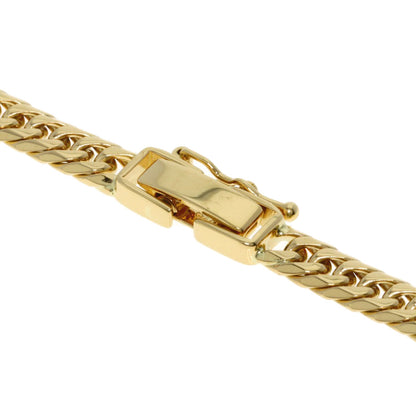 Curb chain Kihei W6 side Necklace K18 Yellow Gold 29.7g　Ladies