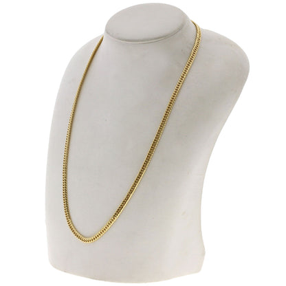 Curb chain Kihei W6 side Necklace K18 Yellow Gold 29.7g　Ladies