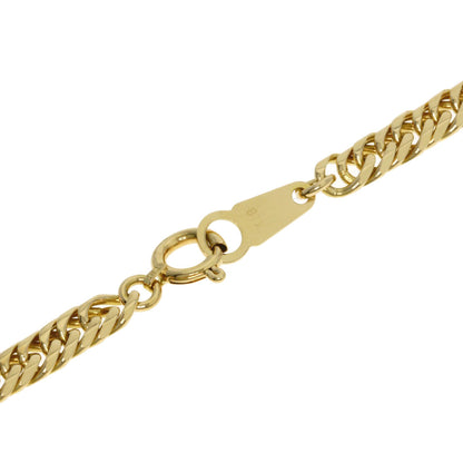 Curb chain Kihei W6 side Necklace K18 Yellow Gold 30.1g　Ladies