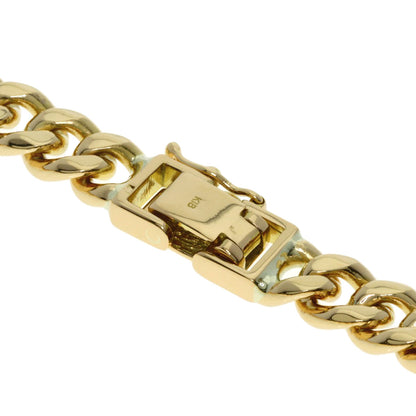 Curb chain Kihei Bracelet K18 Yellow Gold 33.6g　mens