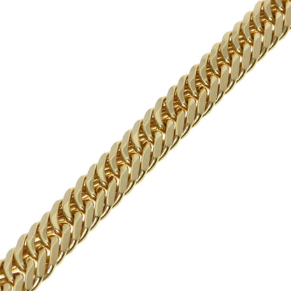 Curb chain Kihei triple 8-sided Bracelet K18 Yellow Gold 30.2g　mens